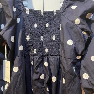 Free Assembly Full Slv Maxi Dress
Polka Dot Darkest Navy